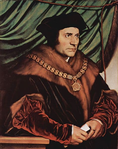 Retrato de Santo Tomás Moro, modelo de integridad y compromiso con la verdad
